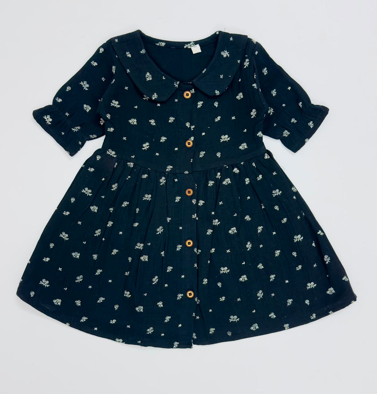 Muslin Frock with Front Buttons - Buy 3 for 999₹