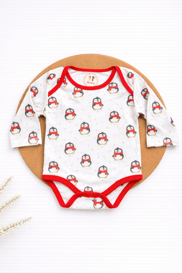 Onesie- White Penguin