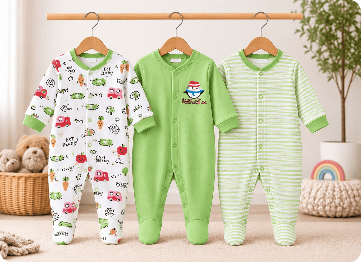 3 Piece Romper Set Soft Cotton