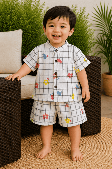 Premium Muslin Co-Ord Set for Boys