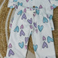 Peplum Top with Pant Set - Heart