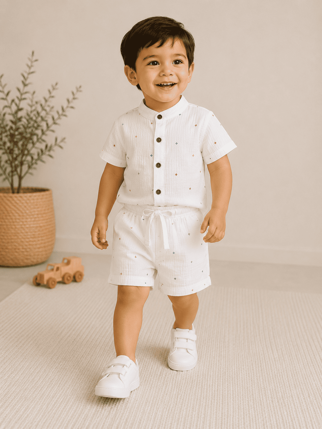 Premium Muslin Co-Ord Set for Boys