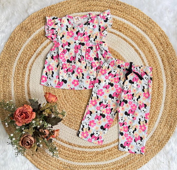 Half Sleeve Frock Set with Pant