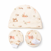 Cap, Mitten & Bootie Set - Forest Print