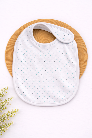 Baby Bib - Blue Dots