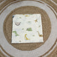 Premium Muslin Swaddle - Cream Colour Dinosaur