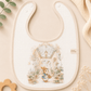 Muslin Bib - Vintage Garden Bunny
