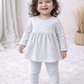 Frock with Legging Co-ord Set Infant - Pastel Blue Flower