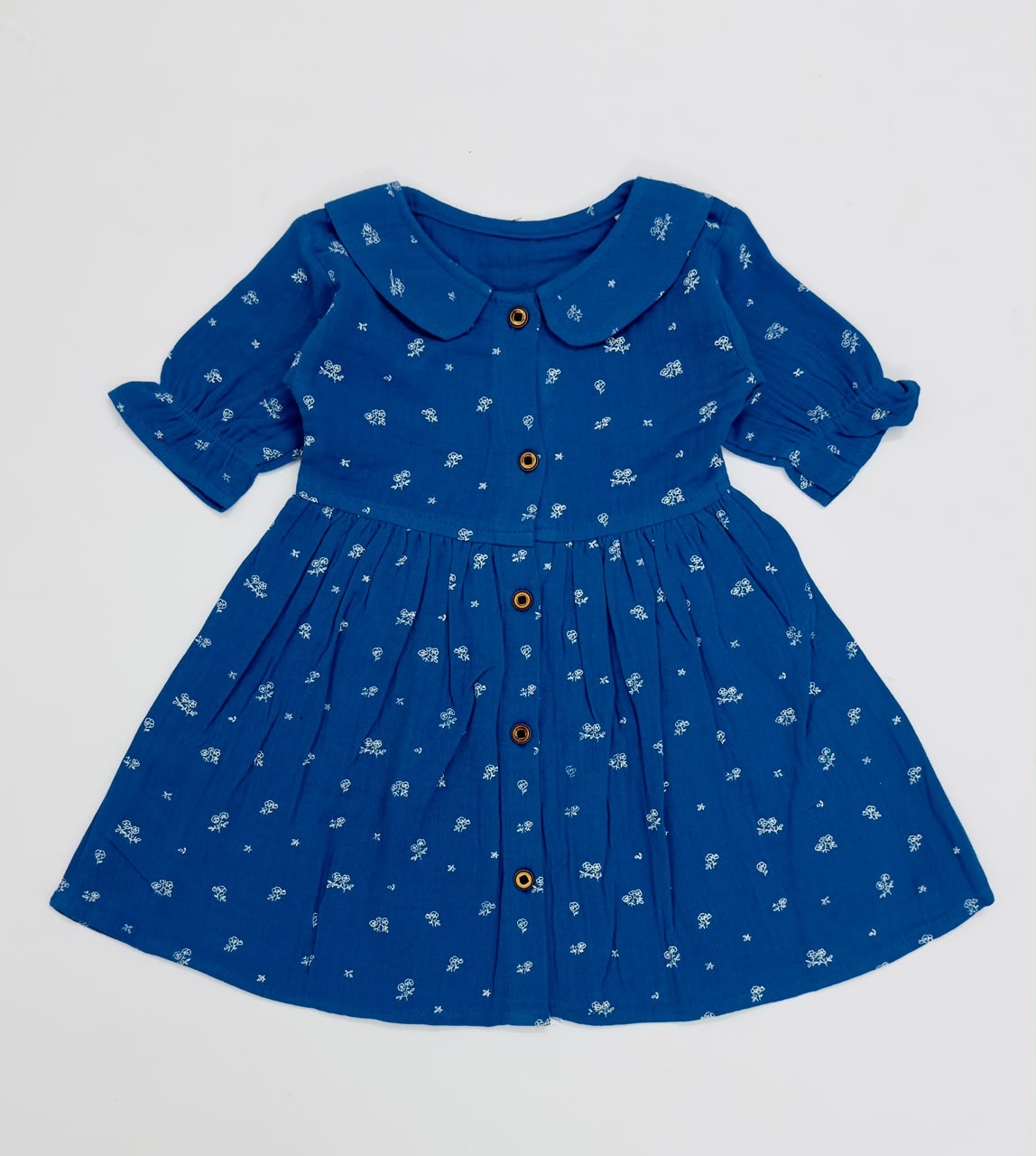 Muslin Frock with Front Buttons - Buy 3 for 999₹