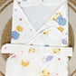 4-Layer Hooded Towel - Dino Space Print