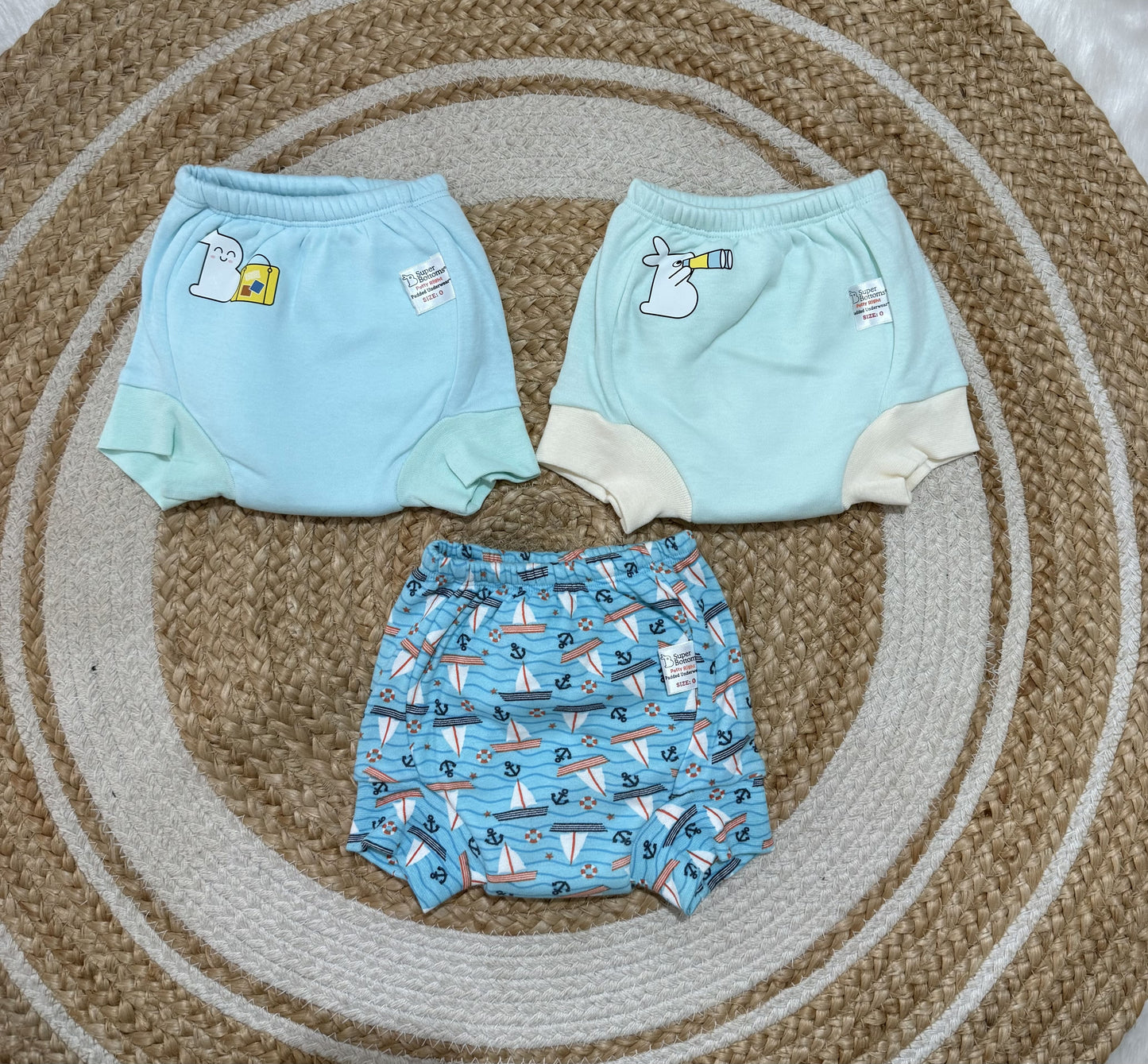 Padded Potty Training Pants- Size 0 (6-12 Months)