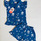 Muslin Frill Sleeve Shorts Set