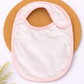 Baby Bib - White with Pink Dot