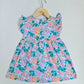 Frill Sleeve Frock - Mixed Flower