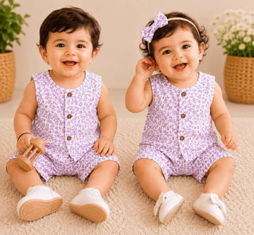 Premium Muslin Double Cloth Sleeveless Sets
