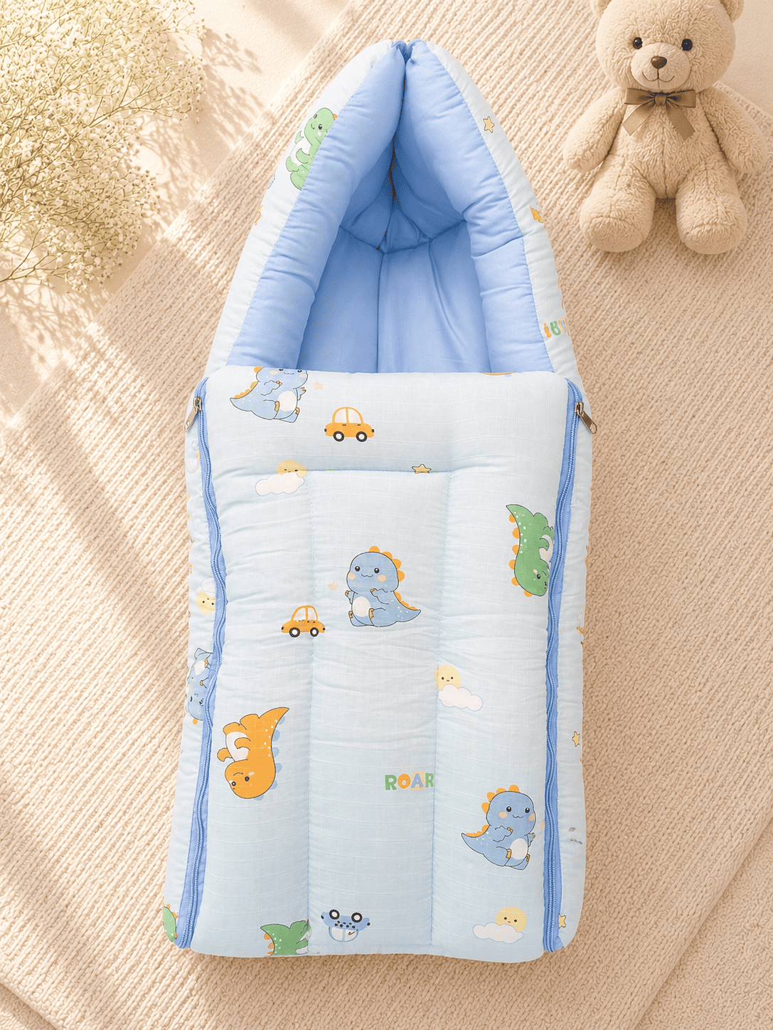 Premium Muslin Carry Bed + Net Bed Combo