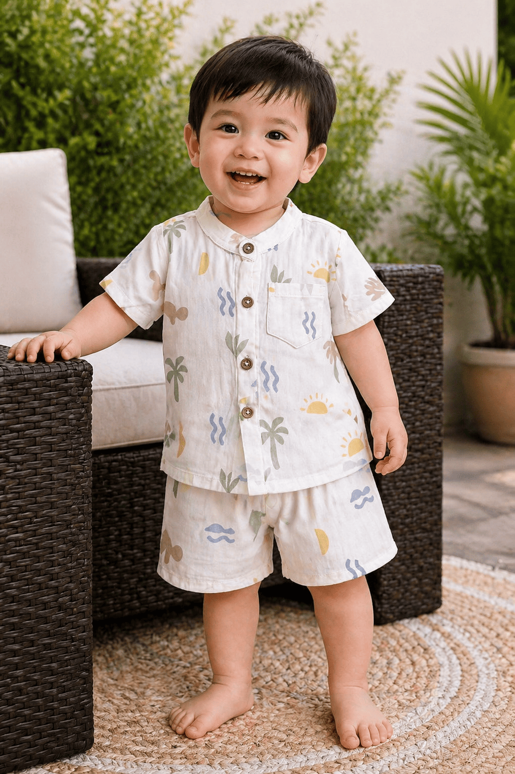 Premium Muslin Co-Ord Set for Boys