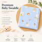 Premium Muslin Swaddle - Blue Sheep