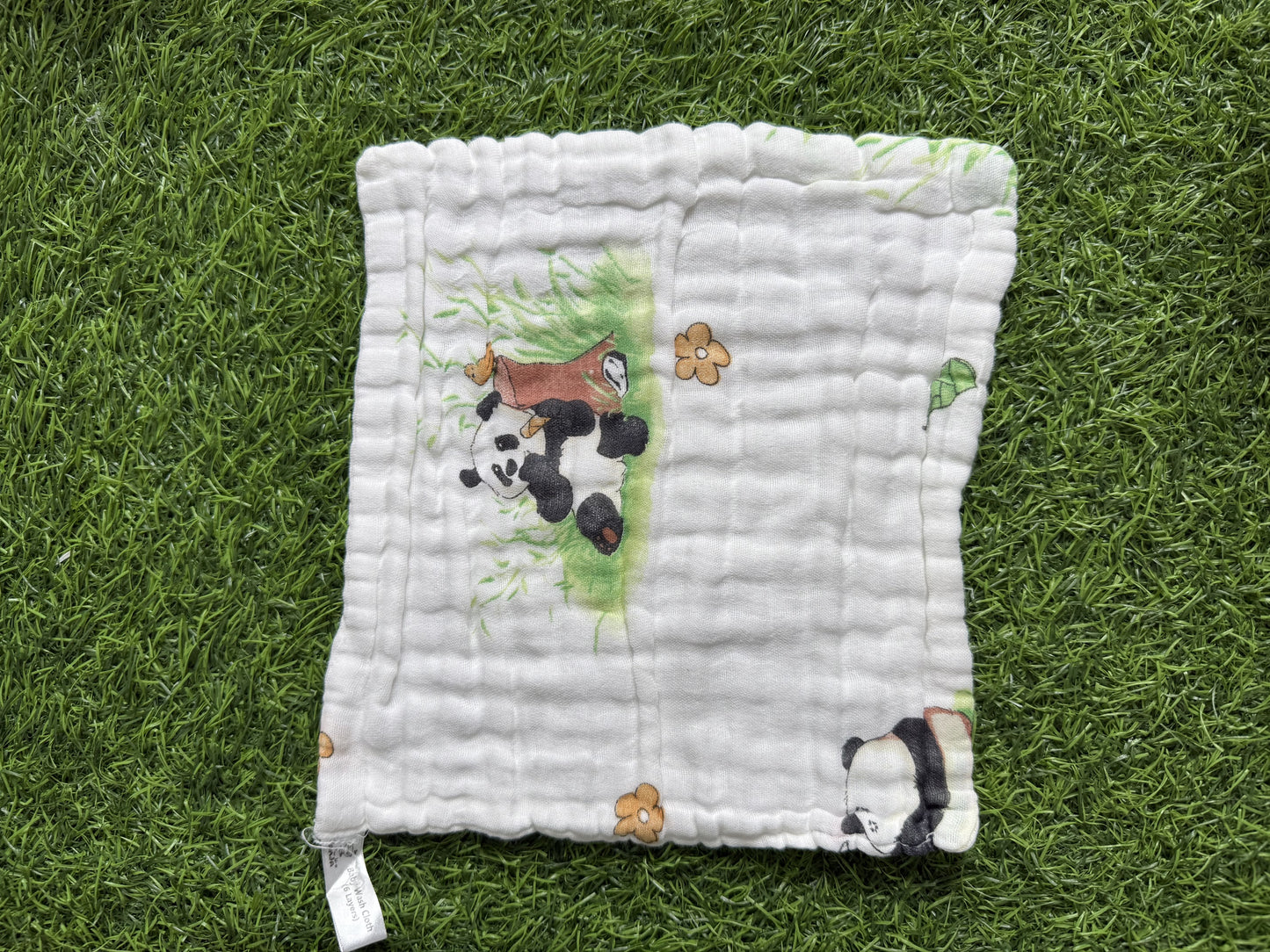 6-Layer Muslin Wash Cloth – Assorted (Set of 5 Pieces)