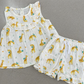 Premium Muslin Sleeveless Frill Top & Shorts Set