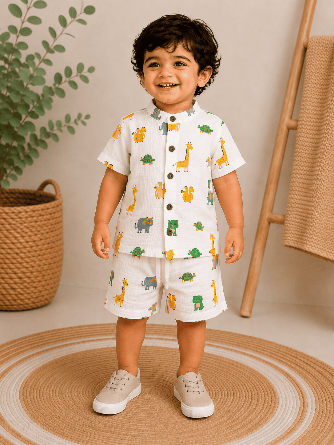 Premium Muslin Co-Ord Set for Boys