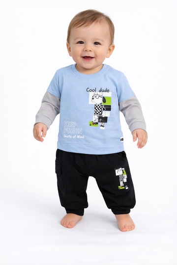 Kids Jogger Set – Blue Cool Dude