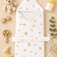 4-Layer Hooded Towel - Cute Teddy Bear Print