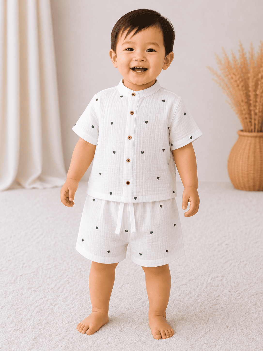 Premium Muslin Co-Ord Set for Boys