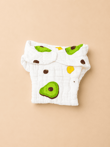 Crinkled Muslin Velcro Nappy