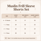 Muslin Frill Sleeve Shorts Set