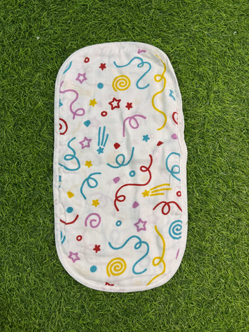 6 Layer Muslin Burp Cloth- Colourful