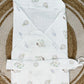 4-Layer Hooded Towel - Flying Puppy Print