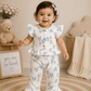 Peplum Top with Pant Set - Heart