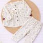Muslin Girls Co-ords Set - Small Leaf