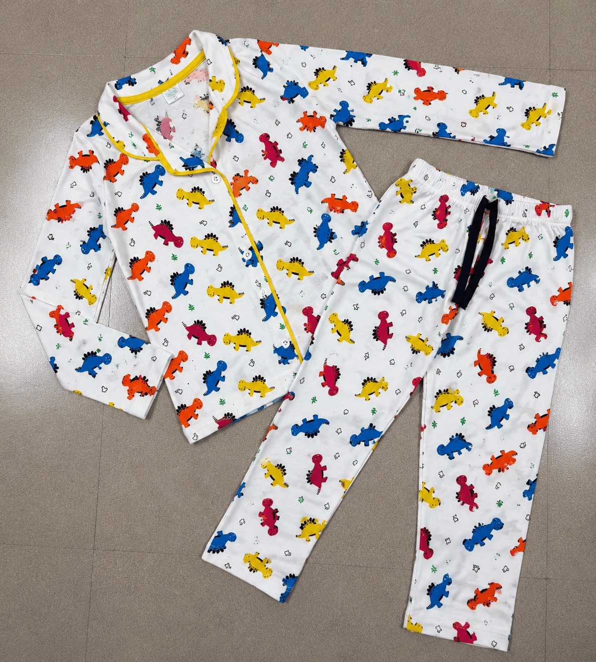 Premium Full Sleeve Night Suit - Dinosaur