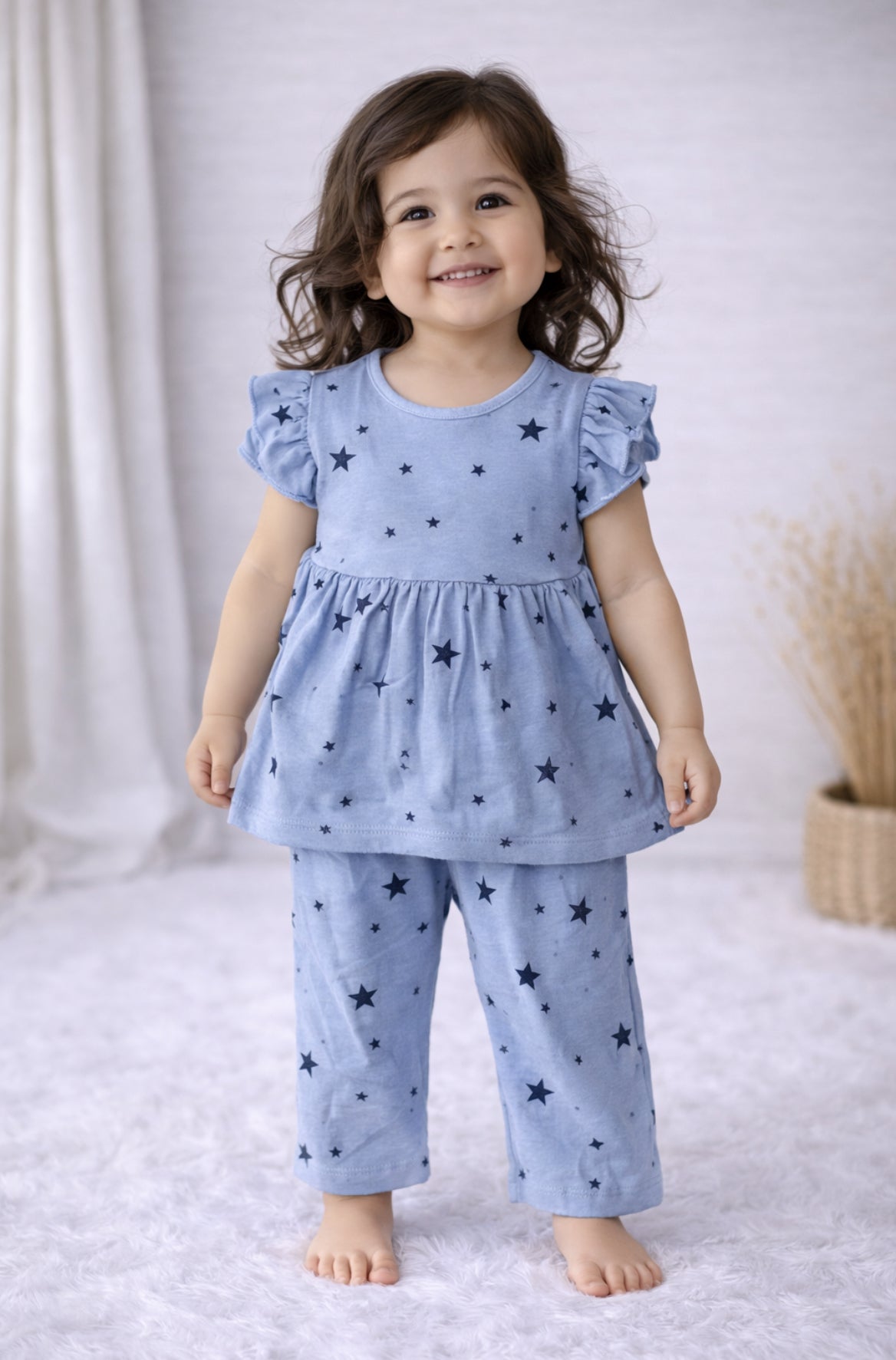 Half Sleeve Frock Set with Pant