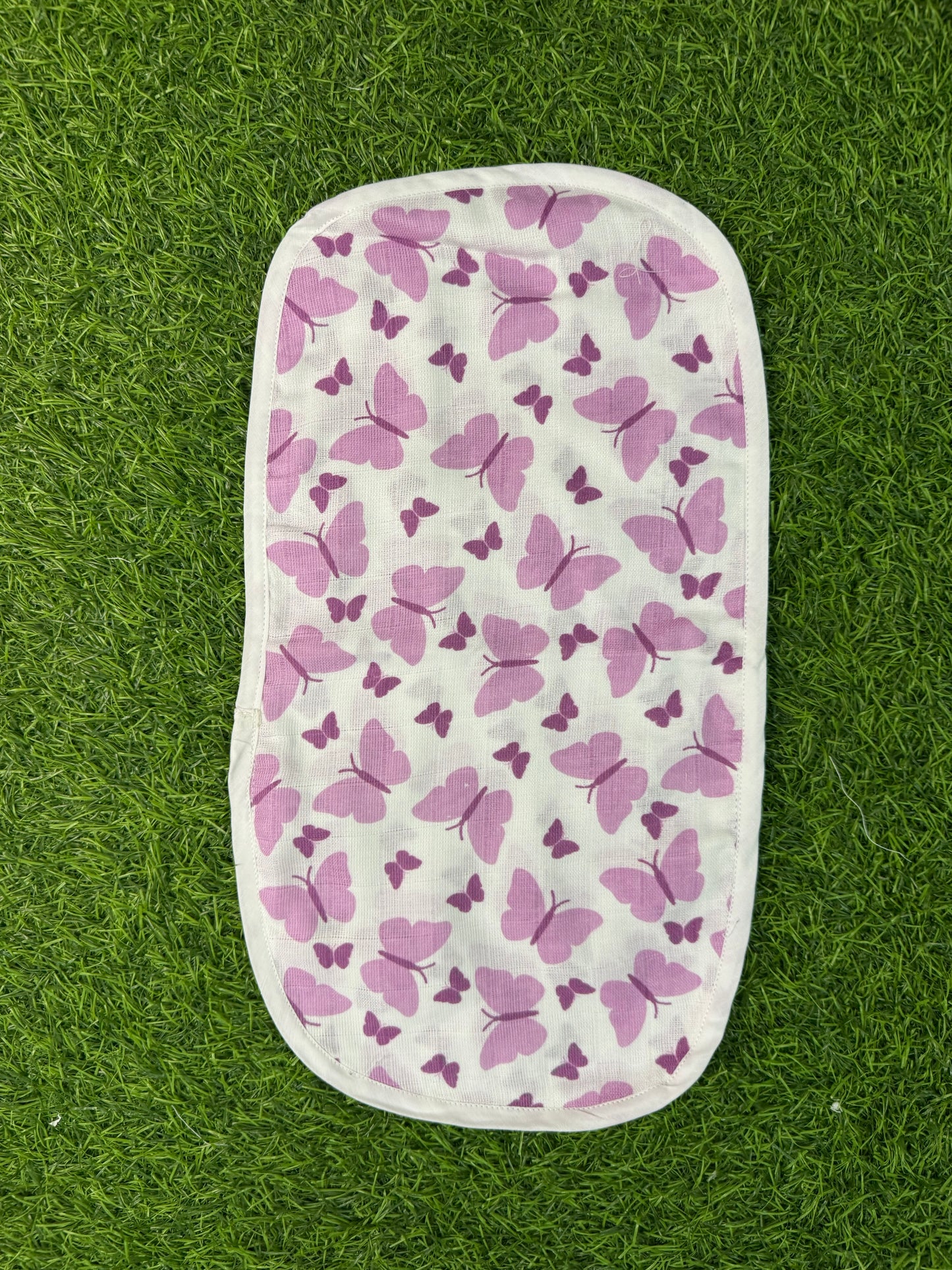 6 Layer Muslin Burp Cloth- Pink Butterfly