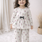 Frock with Pant Set for Kids - Off White
