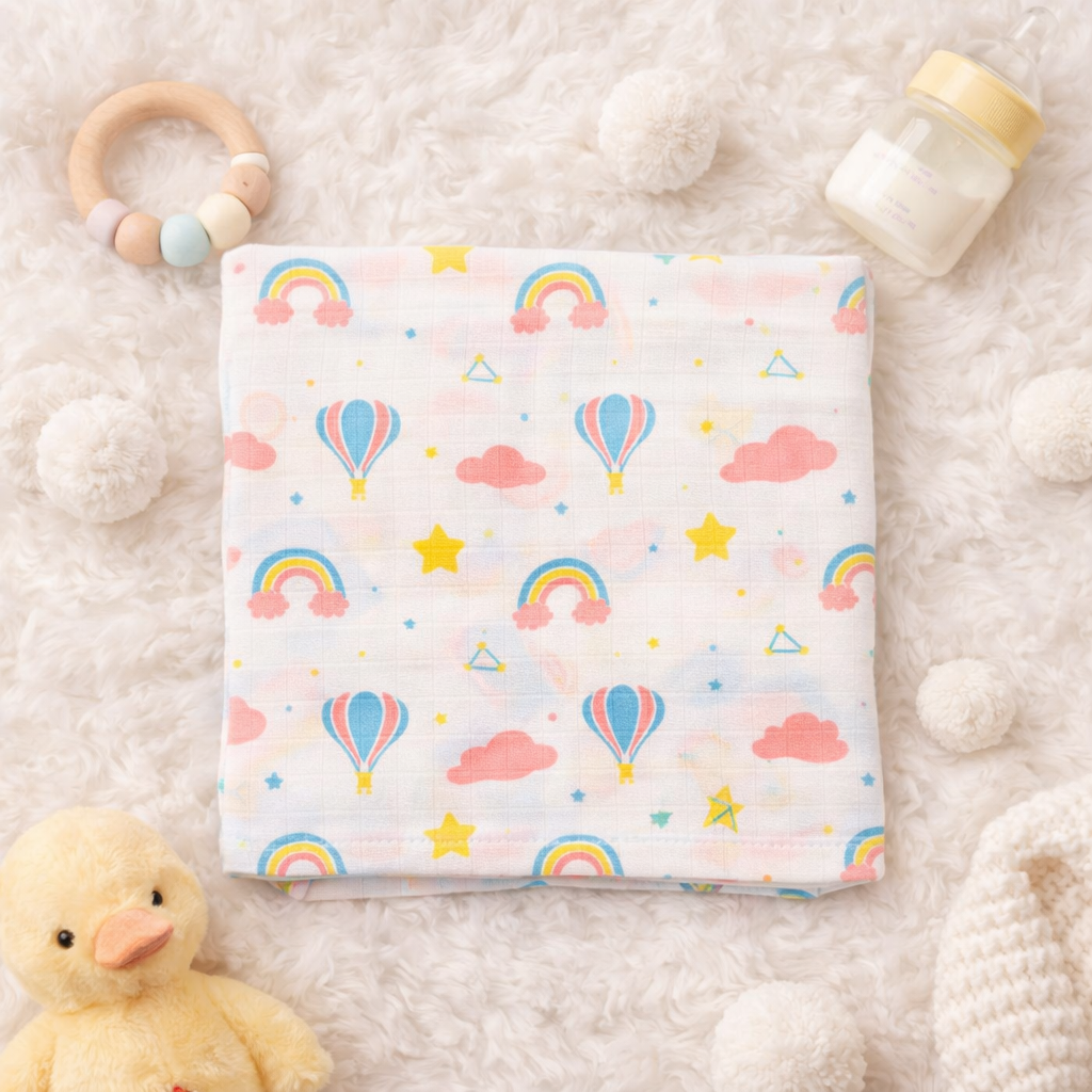 Muslin Swaddle - Rainbow