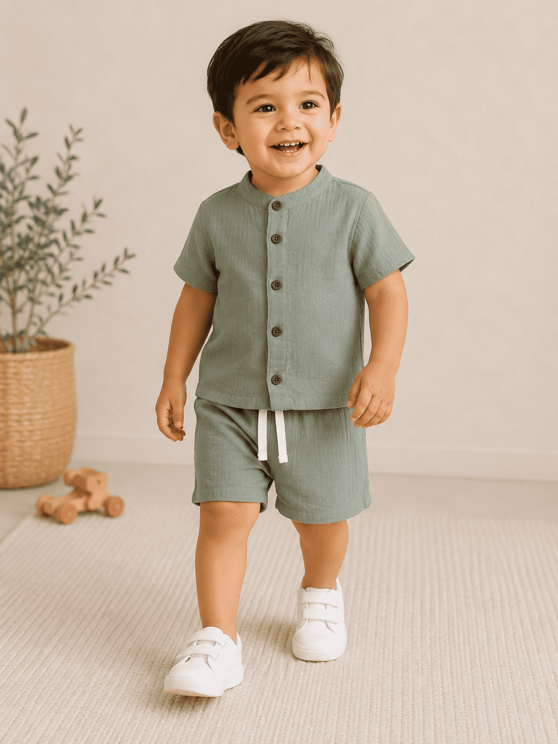 Premium Muslin Co-Ord Set for Boys