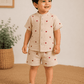 Premium Muslin Co-Ord Set - Sandal Heart