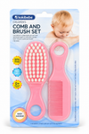 Baby Comb & Brush Set - Pink