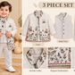 Premium Embroidered 3-Piece Coat Suit Set