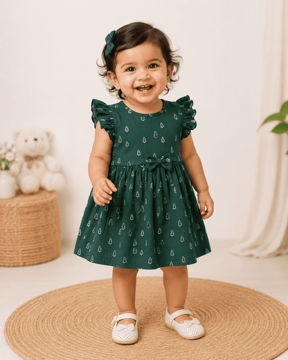 Frill Sleeve Frock - Buy 5 for 999₹