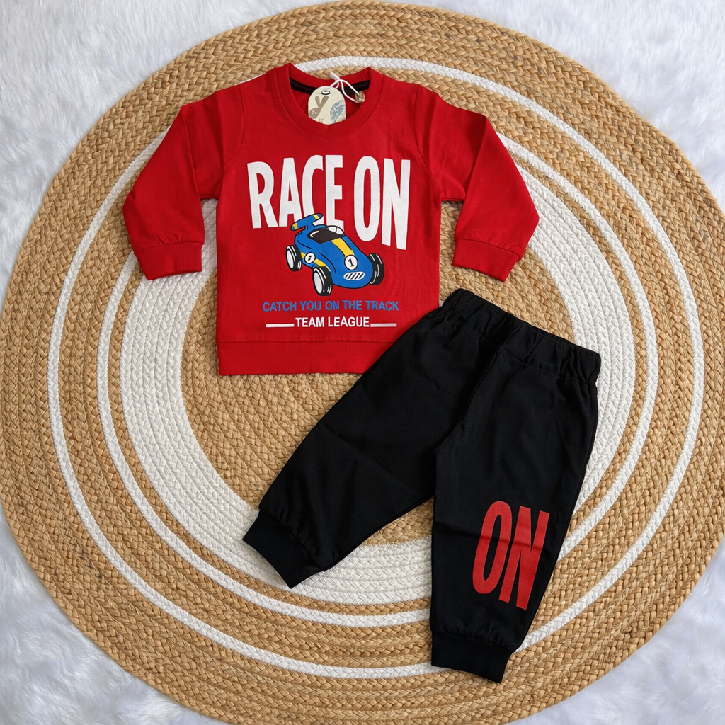 Kids Jogger Set – Red Race On