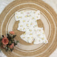 Co-ord Set for Girls - Yellow Flower
