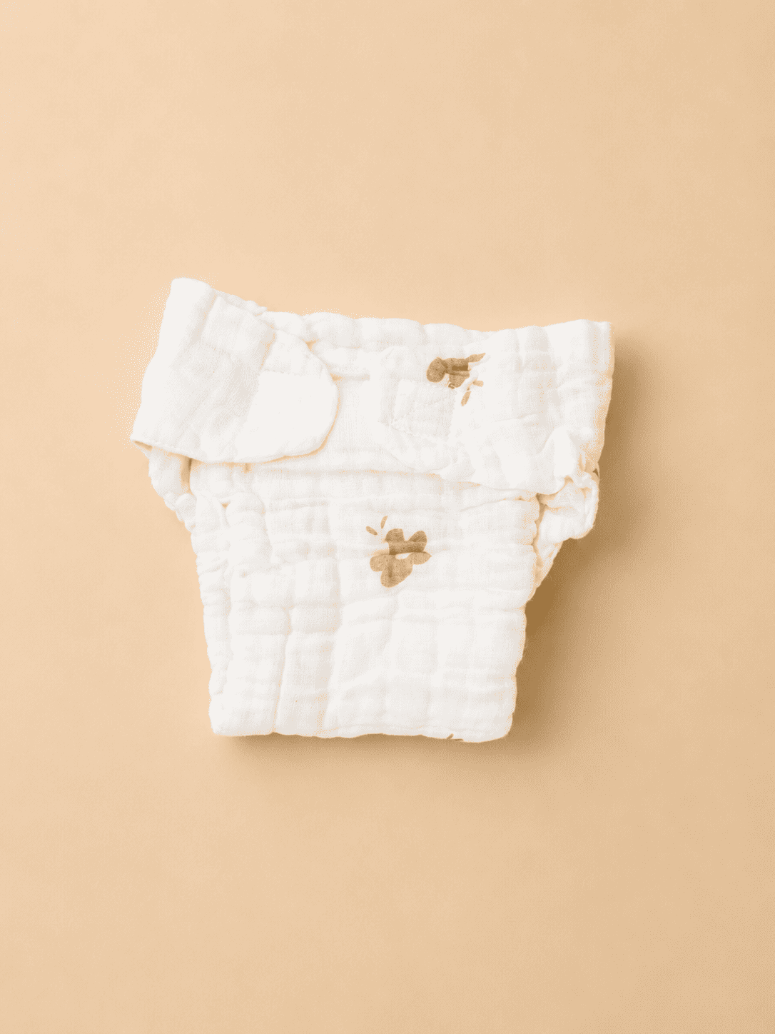 Crinkled Muslin Velcro Nappy