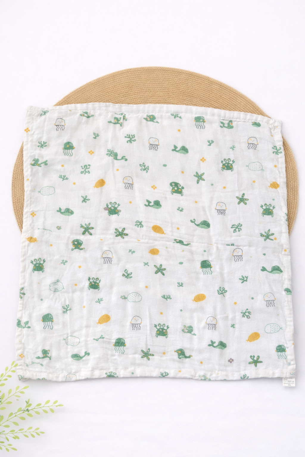 Muslin 6 Layer Bath Towel- Sea Animals