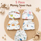 Muslin 6 layer Nappy- Pack Of 5
