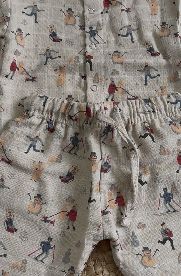 Premium Muslin Co-Ord Set for Boys